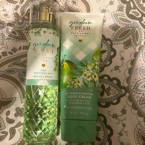 Bath and Body works gingham fresh